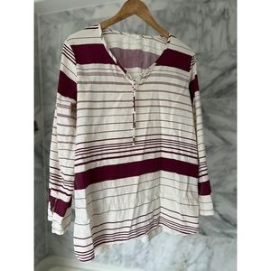 Loomstate organic cotton tunic with neck tie